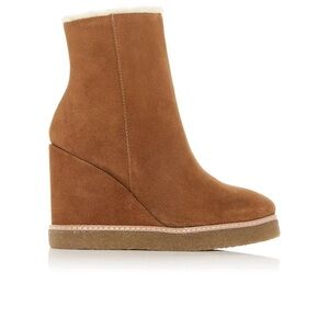 Aqua Womens Danna Faux Fur Water Resistant Ankle Boots size 7.5